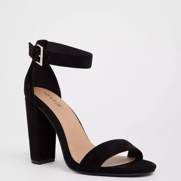 NWOT Torrid Two Strap Tapered Heel Sandal (WW) - Picture 1 of 8